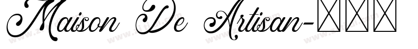 Maison De Artisan字体转换